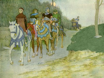Joan of Arc and Her Entourage Travelling to Chinon by Louis Maurice Boutet de Monvel